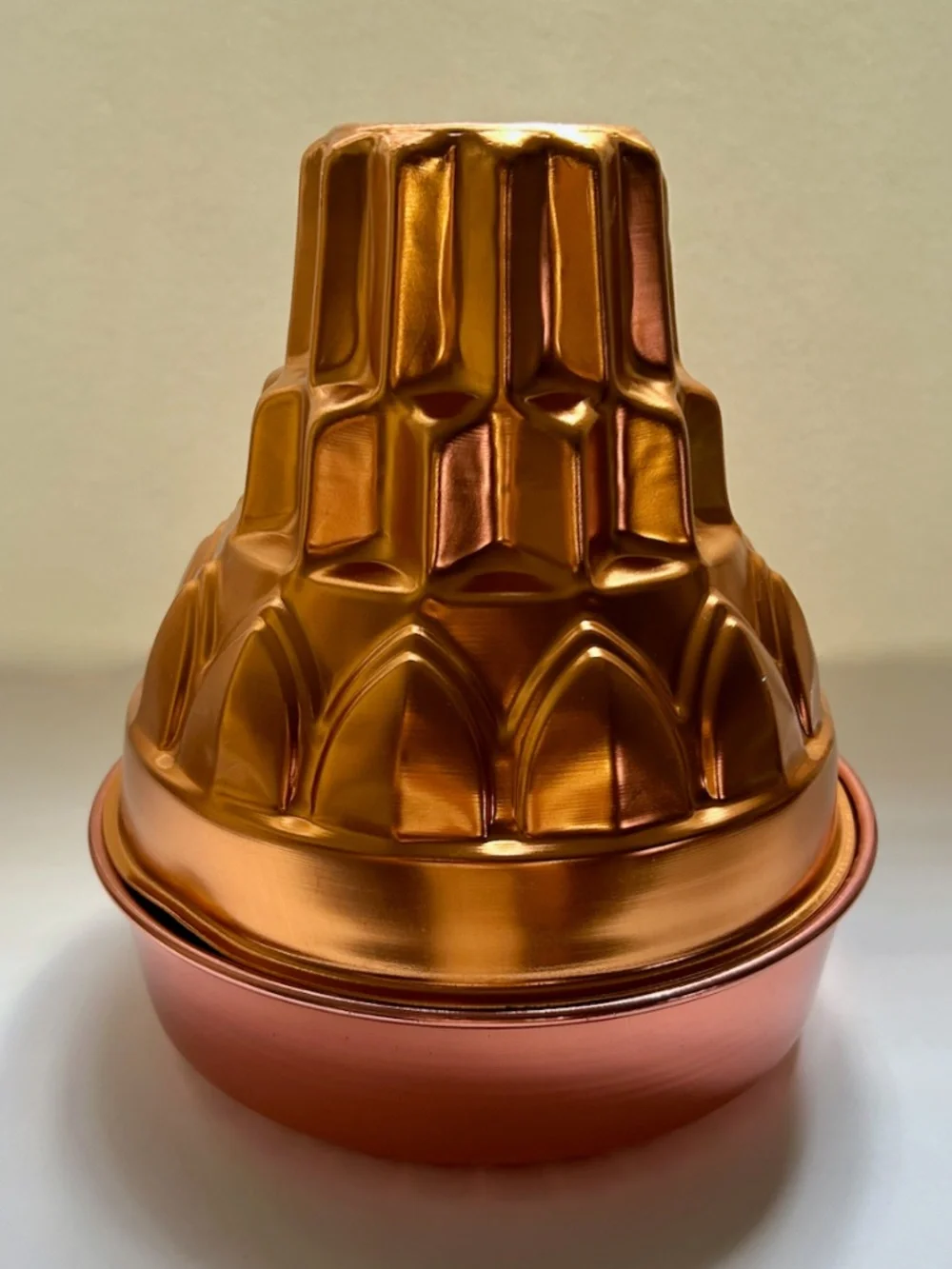 Vintage Set of 3 Copper Toned Aluminum Molds